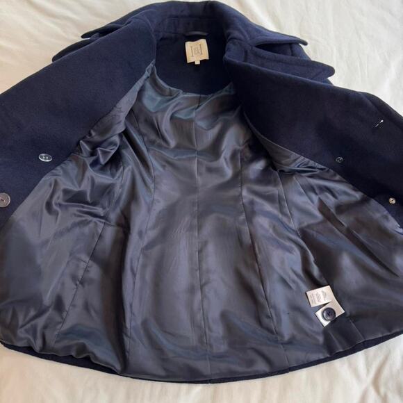 Helsa navy blue wool peacoat - Picture 3 of 6